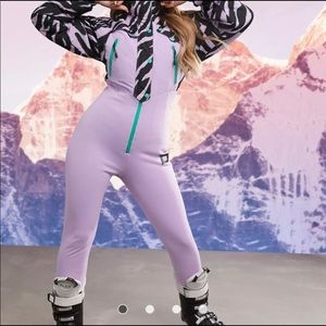 Asos lavender ski suit
